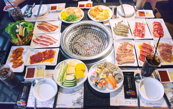 Thực đơn King BBQ phong ph&uacute;, đa dạng