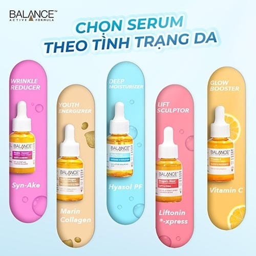 Chọn tinh chất serum Balance theo t&igrave;nh trạng da