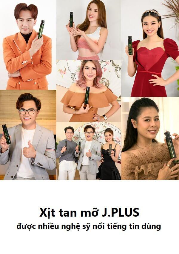 Xịt tan mỡ Nano J.Plus được nhiều người nổi tiếng lựa chọn
