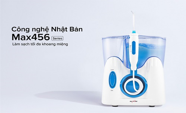 M&aacute;y tăm nước Maxcare Max 456 Plus sản xuất theo c&ocirc;ng nghệ h&agrave;ng đầu Nhật Bản
