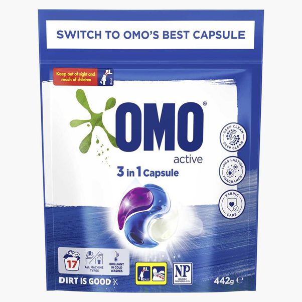 T&uacute;i vi&ecirc;n giặt OMO sản xuất bằng c&ocirc;ng nghệ Anh Quốc