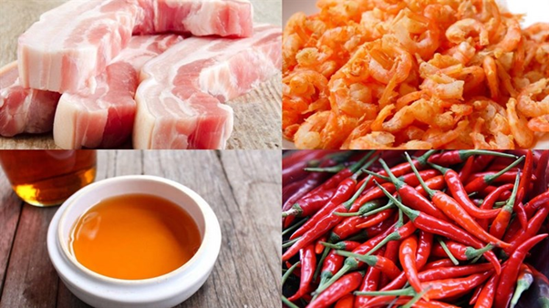 Một số nguy&ecirc;n liệu l&agrave;m kho quẹt